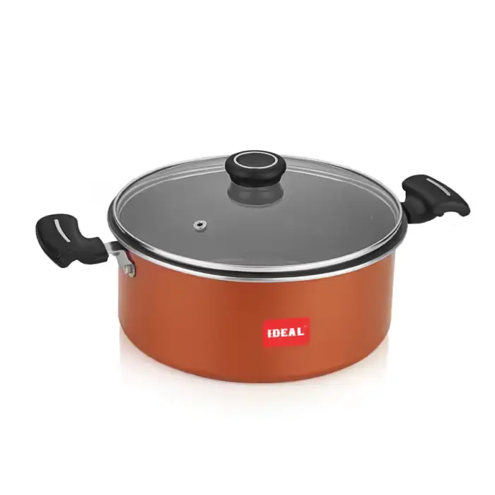 nonstick briyani pot with glass lid